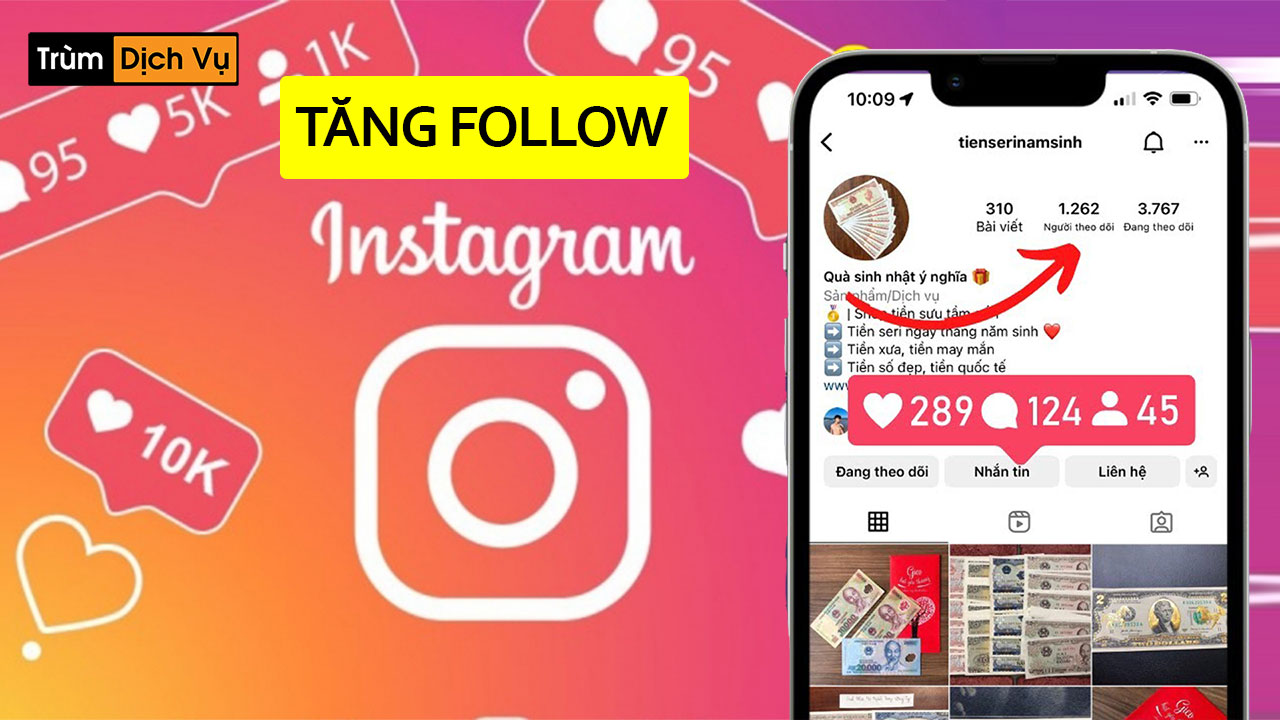 Hình ảnh minh họa về app tăng theo dõi Instagram giúp tăng lượng sub và tương tác người dùng trên nền tảng.